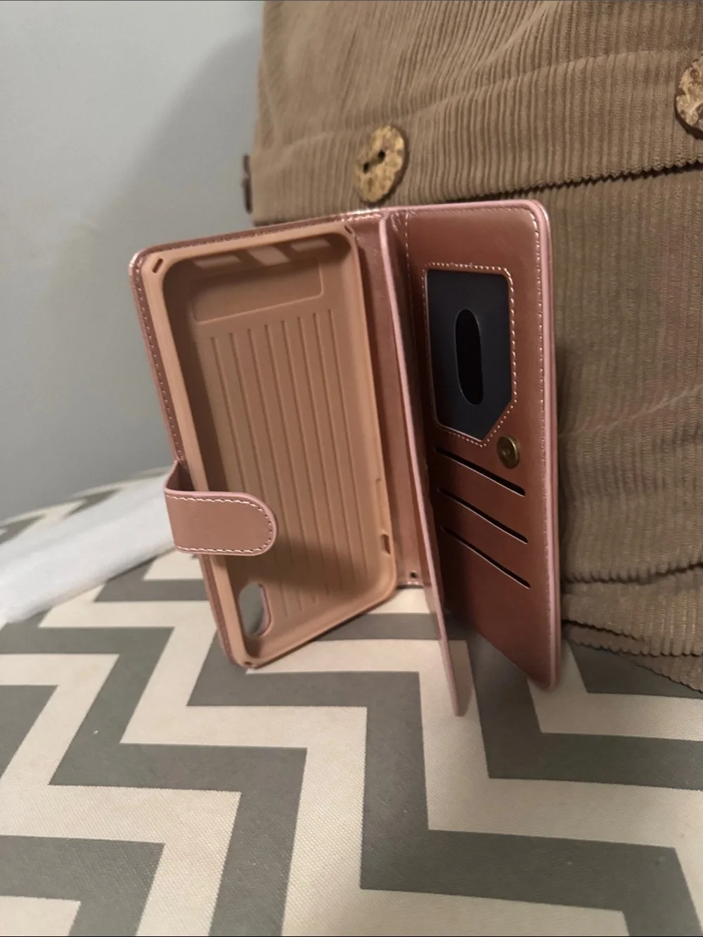 ***2/$15*** Rose Gold Flip Wallet Phone Case with Camera Cutout